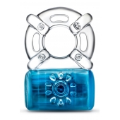 Синее эрекционное виброкольцо One Night Stand Vibrating C-Ring - Blush Novelties - в Королеве купить с доставкой