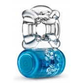 Синее эрекционное виброкольцо One Night Stand Vibrating C-Ring - Blush Novelties - в Королеве купить с доставкой