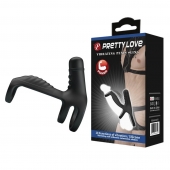 Черная вибронасадка на пенис Vibrating Penis Sling - Baile - в Королеве купить с доставкой
