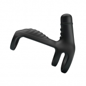 Черная вибронасадка на пенис Vibrating Penis Sling - Baile - в Королеве купить с доставкой