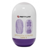 Сиреневый мастурбатор-яйцо Smooth Stripes - Baile - в Королеве купить с доставкой