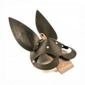 Черная гладкая маска  Зайка  с длинными ушками - Crazy Handmade - купить с доставкой в Королеве