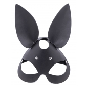 Черная гладкая маска  Зайка  с длинными ушками - Crazy Handmade - купить с доставкой в Королеве