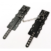 Узорчатые кожаные оковы с регулируемыми ремешками - Crazy Handmade - купить с доставкой в Королеве