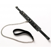 Черный ошейник с шипами и поводком - Crazy Handmade - купить с доставкой в Королеве