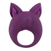 Фиолетовое перезаряжаемое эрекционное кольцо Kitten Kiki - Lola Games - в Королеве купить с доставкой
