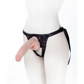 Реалистичный фаллос на поясе Harness - 20,5 см. - LOVETOY (А-Полимер) - купить с доставкой в Королеве