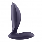 Фиолетовый анальный вибростимулятор Power Plug - Satisfyer - в Королеве купить с доставкой