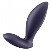 Фиолетовый анальный вибростимулятор Power Plug - Satisfyer - в Королеве купить с доставкой