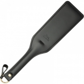 Черная кожаная шлепалка SitaBlack - 30 см. - Sitabella - купить с доставкой в Королеве