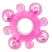 Эрекционное кольцо c бусинками - Toyfa Basic - в Королеве купить с доставкой