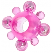 Эрекционное кольцо c бусинками - Toyfa Basic - в Королеве купить с доставкой