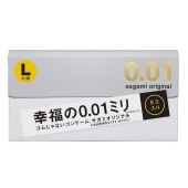 Презервативы Sagami Original 0.02 L-size увеличенного размера - 5 шт. - Sagami - купить с доставкой в Королеве