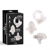Набор из 3 прозрачных эрекционных колец с вибрацией Teasers Ring Kit - Chisa - в Королеве купить с доставкой