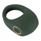 Зеленое эрекционное виброкольцо Luxurious Vibro Cock Ring - Orion - в Королеве купить с доставкой
