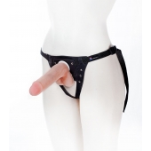 Страпон с поясом Harness - 19 см. - LOVETOY (А-Полимер) - купить с доставкой в Королеве