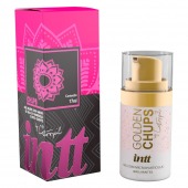 Возбуждающий гель Golden Chups с малиновым ароматом - 17 мл. - INTT - купить с доставкой в Королеве