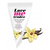 Съедобное согревающее массажное масло Love Me Tender Vanilla с ароматом ванили - 10 мл. - Love to Love - купить с доставкой в Королеве