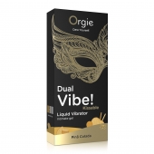 Съедобный гель Dual Vibe Pina Colada с эффектом вибрации и вкусом коктейля пина колада - 15 мл. - ORGIE - купить с доставкой в Королеве