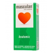 Презервативы анатомической формы Masculan Anatomic - 10 шт. - Masculan - купить с доставкой в Королеве