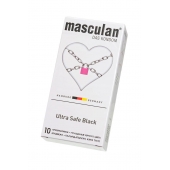 Ультрапрочные презервативы Masculan Ultra Safe Black - 10 шт. - Masculan - купить с доставкой в Королеве