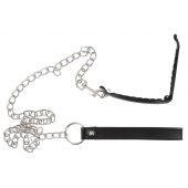 Зажим для половых губ с поводком Pussy Clamp With A Leash - Orion - купить с доставкой в Королеве
