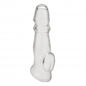 Прозрачная насадка для пениса Girthy Penis Enhancing Sleeve Extension - 17,1 см. - BlueLine - в Королеве купить с доставкой