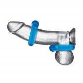 Комплект из двух колец для пениса 2-Pack Ultra-Stretch Stamina Endurance Ring - BlueLine - в Королеве купить с доставкой