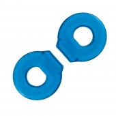 Комплект из двух колец для пениса 2-Pack Ultra-Stretch Stamina Endurance Ring - BlueLine - в Королеве купить с доставкой