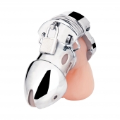 Клетка на пенис из металла Obedience Cock Cage - BlueLine - купить с доставкой в Королеве