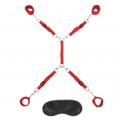 Красная фиксация на матрас Classic Bedspreader - Lux Fetish - купить с доставкой в Королеве