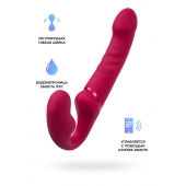 Малиновый безремневой страпон Lapis - 23 см. - Lovense - купить с доставкой в Королеве