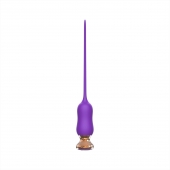 Фиолетовый тонкий стимулятор Nipple Vibrator - 23 см. - I-MOON - купить с доставкой в Королеве