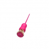 Розовый тонкий стимулятор Nipple Vibrator - 23 см. - I-MOON - купить с доставкой в Королеве