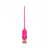 Розовый тонкий стимулятор Nipple Vibrator - 23 см. - I-MOON - купить с доставкой в Королеве