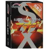 Презервативы Sagami Xtreme ENERGY с ароматом энергетика - 3 шт. - Sagami - купить с доставкой в Королеве