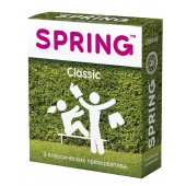Классические презервативы SPRING CLASSIC - 3 шт. - SPRING - купить с доставкой в Королеве