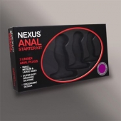 Набор из 3 массажеров простаты чёрного цвета NEXUS ANAL STARTER KIT - Nexus Range - в Королеве купить с доставкой