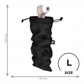 Черный мешочек для хранения игрушек Treasure Bag L - Satisfyer - купить с доставкой в Королеве
