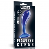 Синяя анальная втулка Flawless Clear Prostate Plug 6.0 - 15 см. - Lovetoy - в Королеве купить с доставкой
