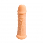 Телесный фаллоудлинитель Extra Size Bubbles - 15,5 см. - Lola Games - в Королеве купить с доставкой