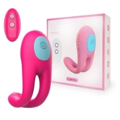 Розовое виброкольцо с пультом ДУ - I-MOON - в Королеве купить с доставкой