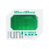 Зеленый мастурбатор-стимулятор Tenga Uni Emerald - Tenga - в Королеве купить с доставкой