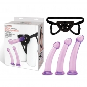 Тренировочный набор с тремя насадками Pegging Training Set - Lux Fetish - купить с доставкой в Королеве