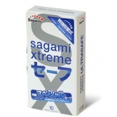 Презервативы Sagami Xtreme Ultrasafe с двойным количеством смазки - 10 шт. - Sagami - купить с доставкой в Королеве