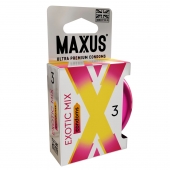 Ароматизированные презервативы Maxus Exotic Mix - 3 шт. - Maxus - купить с доставкой в Королеве