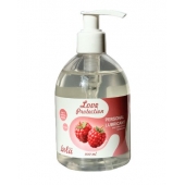 Лубрикант на водной основе Love Protection Raspberry с ароматом малины - 300 мл. - Lola Games - купить с доставкой в Королеве
