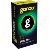 Прозрачные ультратонкие презервативы Ganzo Ultra thin - 15 шт. - Ganzo - купить с доставкой в Королеве