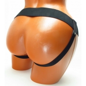 Трусики для страпона коричневого цвета - БДСМ Арсенал - купить с доставкой в Королеве