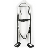 Черные секс-качели из широких ремней - Orion - купить с доставкой в Королеве